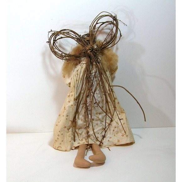 Angel Doll Folk Art Primitive Country Style Doll - Picture 3 of 7